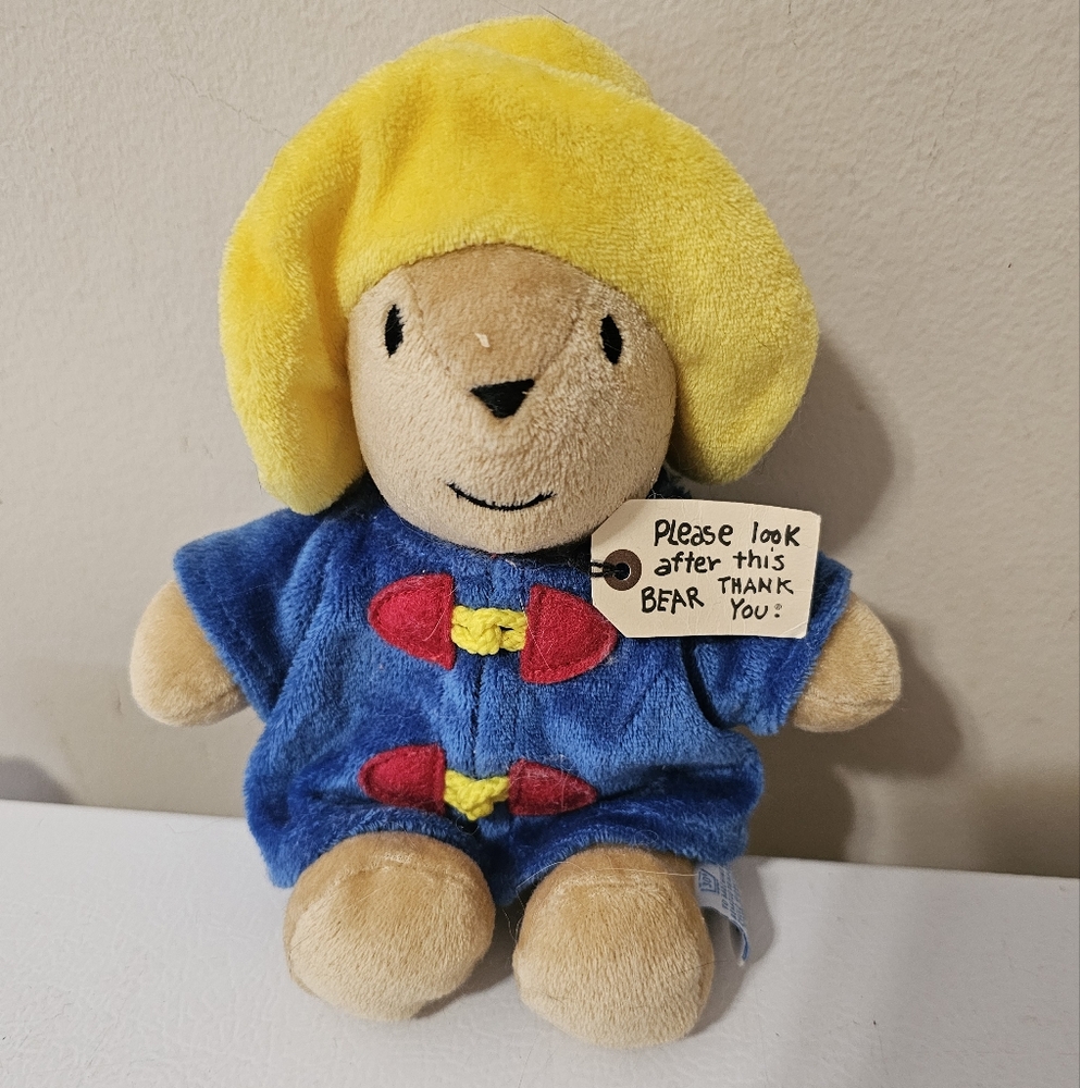 Paddington Bear Vintage 9” Plush Eden Toys My First Paddington Yellow Hat